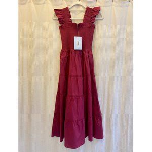 NWT XS Ellie Nap Dress in Burgundy (Hill House Home)